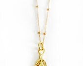 Gold Hamsa Necklace