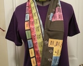 Periodic Table Infinity KNIT scarf - made to order