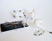50 Wedding Favor Sets (50 Place card and 25 favor for him and 25 for her)