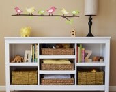 Bird Decal, Nursery Wall Decal, Children's Wall Decal,  Vinyl Removable Decal, Bird Decor