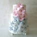 EDIBLE BUTTERFLIES - Pink and Gray set of 30 - Cake Decorations - First Birthday - Wedding Cake Topper