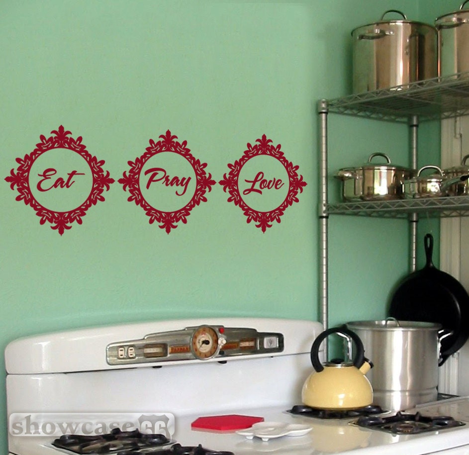 Eat Pray Love Pendants 33 - Vinyl Wall Art - FREE Shipping - Fun Decor Wall Decal