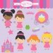 princess clipart clip art digital - Fairytale Princess Clipart
