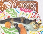 Vintage Print - Animals, Baby Decor, Nursery, Baby Room, Kitty Cat, Kangaroo