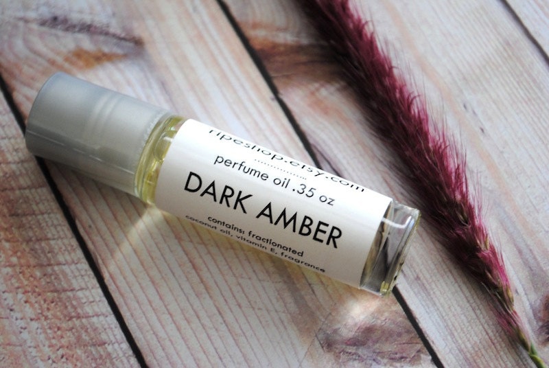 Dark Amber Musk Roll On Cologne Fragrance for Men - Manly Perfume Oil