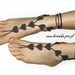 Barefoot Sandals Black Heart, Goth Valentine's Day gift