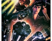 Blade Runner - Sci Fi Movie Poster Print - 13x19 - Home Theater Decor - Vintage Movie Poster - Harrison Ford