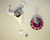 1970s Deadstock Animal/Cow/Horn Skull Ceramic Planter