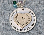 Hand Stamped Jewelry- Personalized Necklace- Godmother Necklace - Aunt Necklace - Mothers Day 