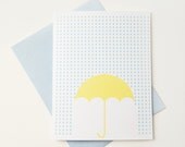 Rainy Day Sympathy Card.