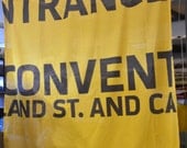 Super Bowl Banner: Shower Curtain w/ Yellow Entrance