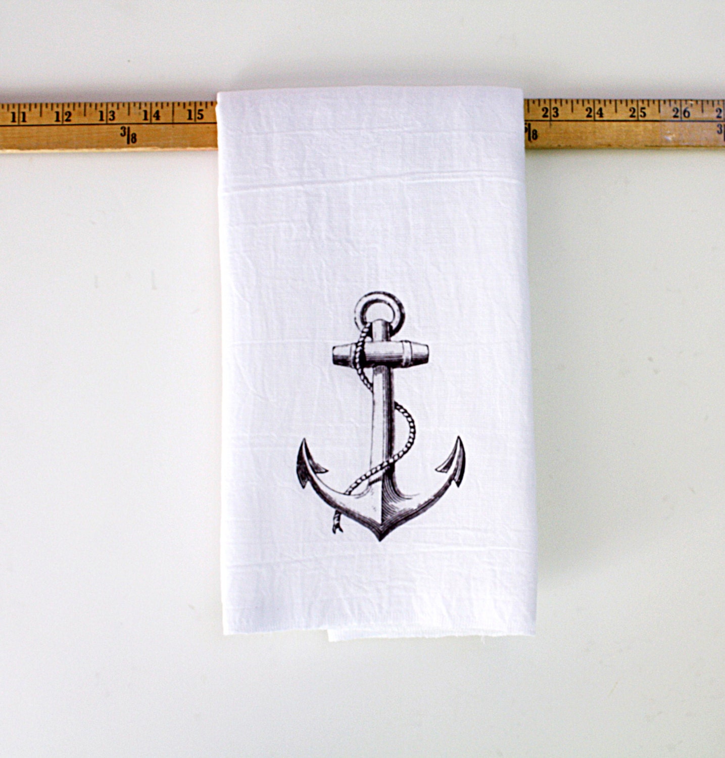 Anchor Tea Towel Kitchen Home Decor Flour Sack Towel Beach Decor