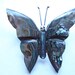 Sterling and abalone butterfly pin
