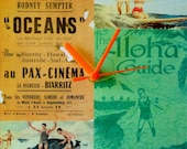 Classic Surf Adverts No2 20x20cm Square Clock - Handmade, Unique and Original