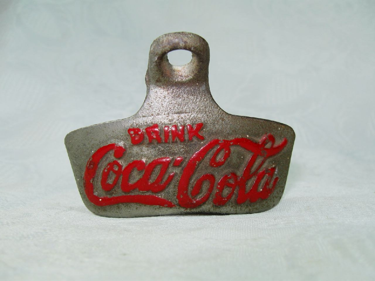 Vintage 1940s Coca Cola Soda Bottle Opener Starr X Brand with Red Original Paint