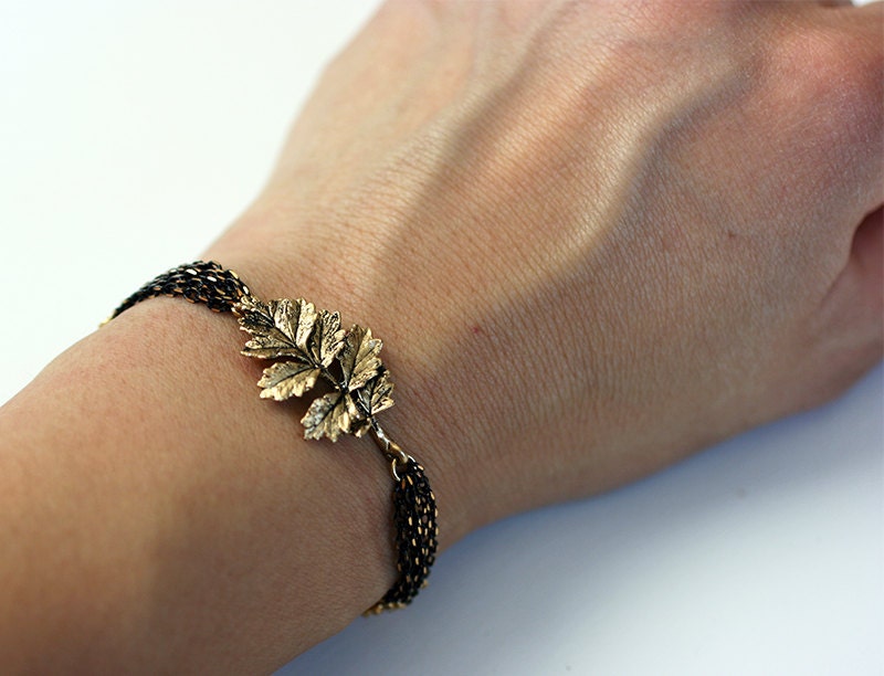 Rustic Leaf Bracelet