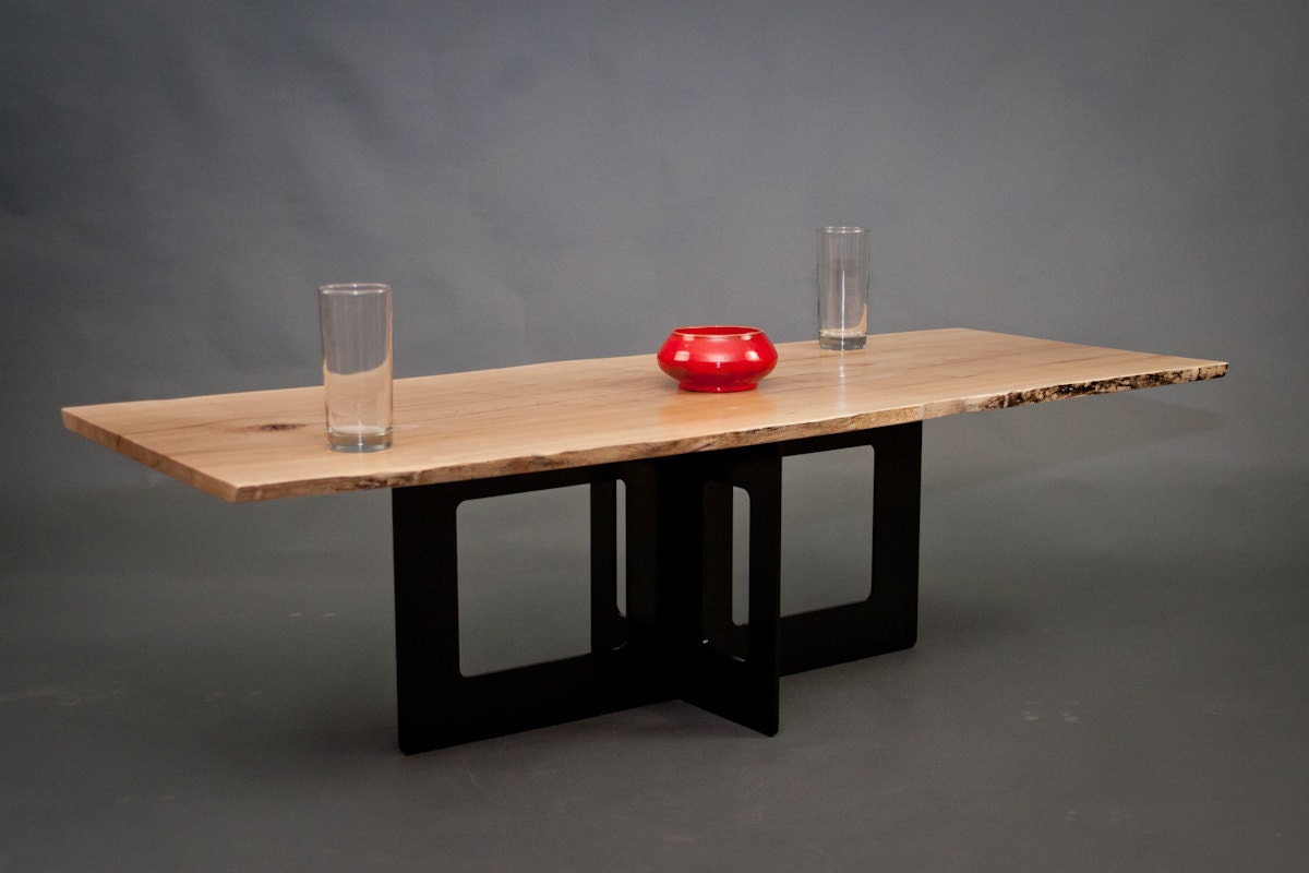 Reclaimed Elm COFFEE TABLE - Live Edge - Hardwood - Unique