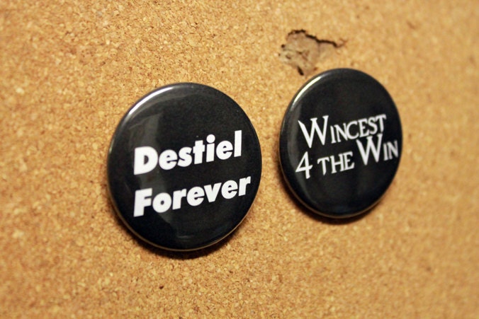 Supernatural Inspired 1.5" Pins - Buttons - Badges