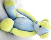Handmade OOAK Green and Blue baby bear