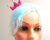 Pink crown headband, princess hairband, metal head band