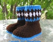 PDF Instant Download - Crochet Pattern 052 - Toddler Booties.