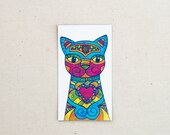Pretty Colourful Cat Magnet