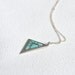 vintage inlay turquoise triangle necklace // vintage navajo // native american