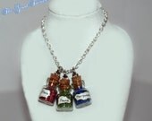 Good Fairies of Sleeping Beauty Flora, Fauna, and Merryweather Tiny Bottles of Magic Necklace by Life is the Bubbles