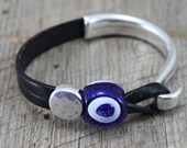 Hook & Eye Leather Bracelet