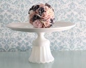14" Wedding Cake Stand / Cake Pedestal / Cupcake Stand / ShabbyChic Cottage Chic Style Decor for Shabby Chic Weddings / French Country