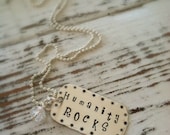 Stamped Humanity Necklace