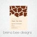 Personalized Giraffe Print - Baby Shower/Birthday - Custom Printable Digital Invitation