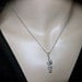 Rhinestone necklace - past, present, future - Sterling Silver - Clear Crystals - Bridal - Anniversary -  gift - Trio - infinity -