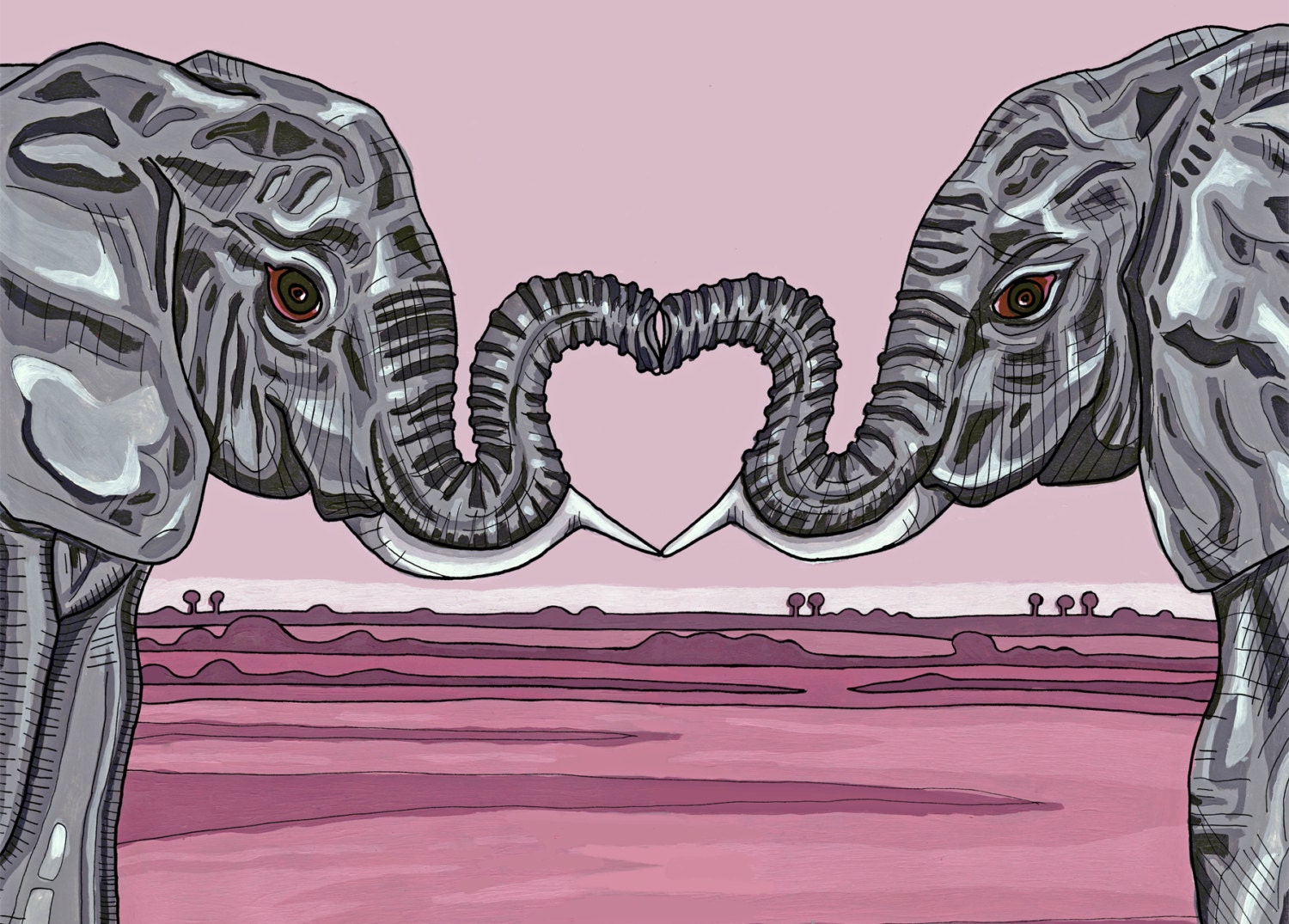 Elephant Valentine's Card