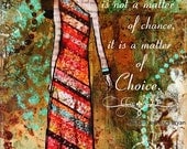 Abstract Inspirational mixed media wall art by Janelle Nichol Destiny