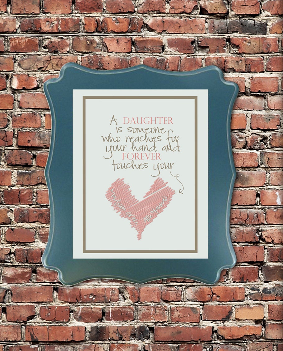 Daughters... Typography Art, 11x14