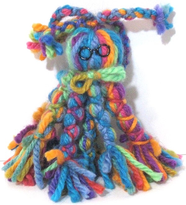 Colorful Plush Art Doll Hugh OOAK
