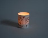 Owls In Love T-Light Candle Holder