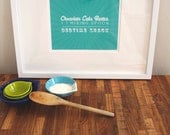 8x10 Bedtime Snack Kitchen Art Print with Handlettering