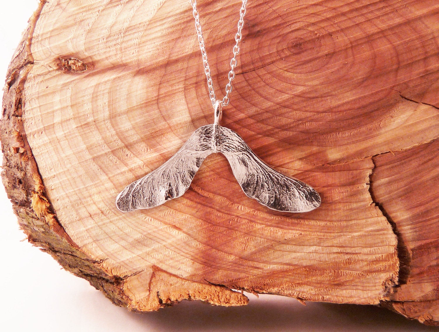Silver Helicopter Necklace (Pure Silver Pendant)