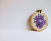 Purple Ombre Starburst Embroidery Hoop Art