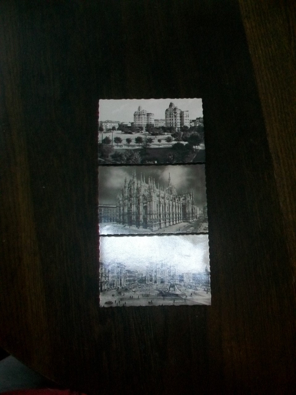 3 Vintage Postcards Milano Duomo Piazza Duomo and Piazza Piemonte RPPC 1930s