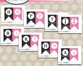 Princess and Pirate Birthday Party DIY printable Banner Il_170x135