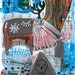 DREAM BEAST original painting - outsider art -raw - primitive - naive - contemporary - mixed media