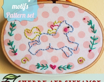 Nursery Motifs - embroidery pattern set