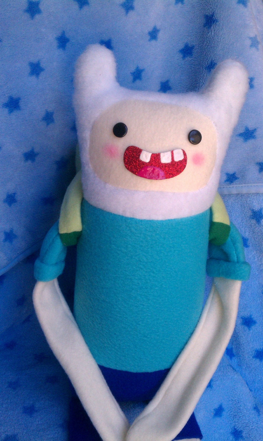 MADE TO ORDER, Inspired by Adventure Time, 21 Inch Finn Plush :3