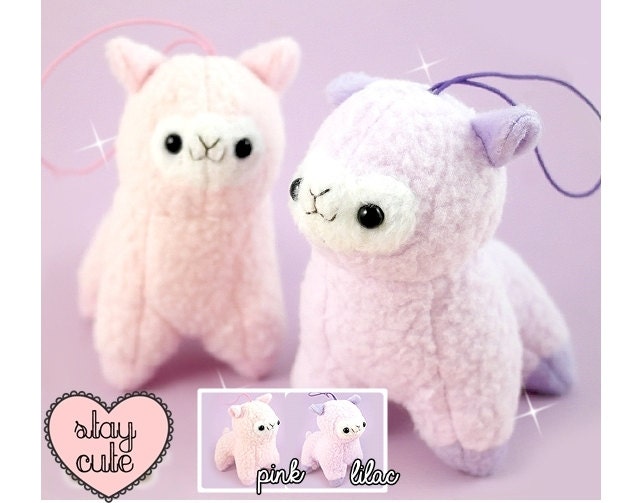 Kawaii Pastel Alpaca Plush Charm
