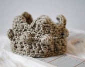 Newborn Crown: Newborn Photo Prop - Organic, Cotton, Burlap, Natural, Woodland, Tribal, and Organic Photography Props