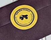 CONSTRUCTION Big Rig Printable Address Label