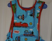 Boys apron Thomas the Train and Friends Craft Apron Fully Lined, ready to ship. Fits Size 3T -6.